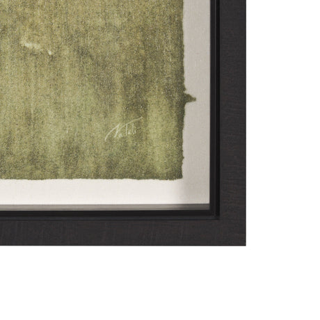 Rolling Fields II Hand Embellished Black Framed Watercolor Art Print on Paper Mounted with Backing by Mercana at Eve Furniture