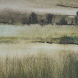 Rolling Fields II Hand Embellished Brown Framed Watercolor Art Print on Paper Mounted with Backing by Mercana at Eve Furniture