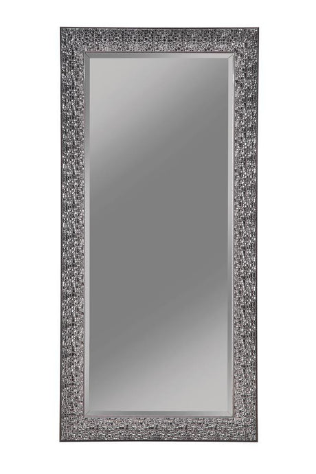 Rollins Black Rectangular Floor Mirror by Coaster at Eve Furniture