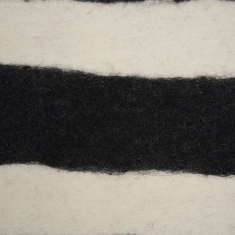 Rollins Small Cream w/ Black Stripes Wool Framed Art by Mercana at Eve Furniture