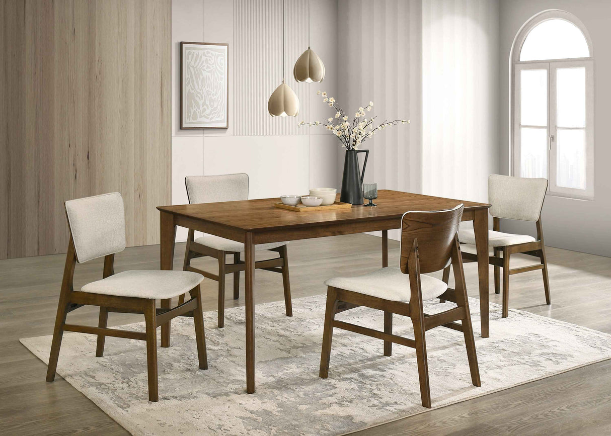 Rolstan Beige & Brown Dining Room Set by Crown Mark at Eve Furniture