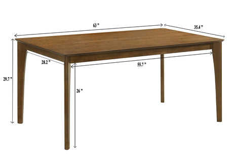 Rolstan Brown Dining Table by Crown Mark at Eve Furniture
