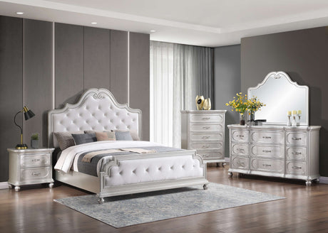 Roma Silver Bedroom Set by Cosmos Furniture at Eve Furniture