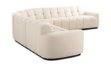 Roman L-Shaped Sectional Oat by Moe's Home at Eve Furniture