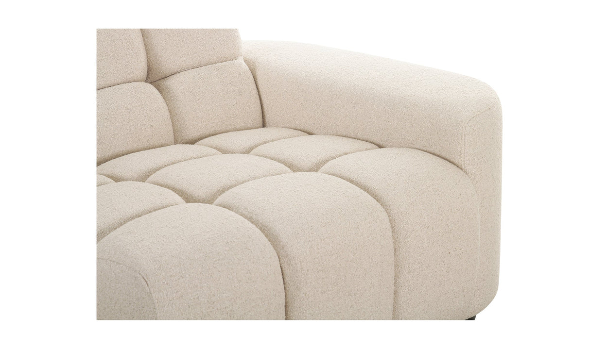 Roman L-Shaped Sectional Oat by Moe's Home at Eve Furniture