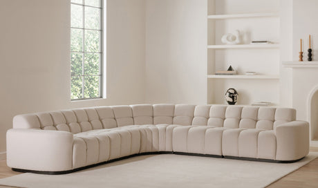 Roman L-Shaped Sectional Oat by Moe's Home at Eve Furniture