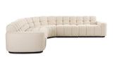 Roman L-Shaped Sectional Oat by Moe's Home at Eve Furniture