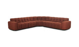 Roman L-Shaped Sectional Rust by Moe's Home at Eve Furniture
