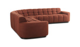 Roman L-Shaped Sectional Rust by Moe's Home at Eve Furniture