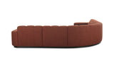 Roman L-Shaped Sectional Rust by Moe's Home at Eve Furniture