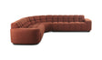 Roman L-Shaped Sectional Rust by Moe's Home at Eve Furniture