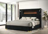 Romance Black King Platform Bed by Happy Homes at Eve Furniture