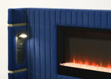 Romance Blue King Platform Bed by Happy Homes at Eve Furniture