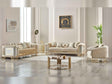 Romans 3-pieces (Sofa & Loveseat & Chair) Livingroom Set in Beige