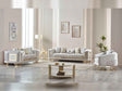 Romans 3-pieces (Sofa & Loveseat & Chair) Livingroom Set in Cream by Furnia at Eve Furniture