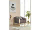 Romans 3-pieces (Sofa & Loveseat & Chair) Livingroom Set in Grey by Furnia at Eve Furniture