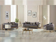 Romans 3-pieces (Sofa & Loveseat & Chair) Livingroom Set in Grey