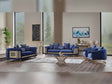 Romans 4-pieces (2 Sofa & 2 Chair) Livingroom Set Navy Blue - Clearance by Furnia at Eve Furniture