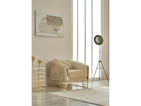 Romans Beige 3-pieces (Sofa & Loveseat & Chair) Living Room Set by Furnia at Eve Furniture