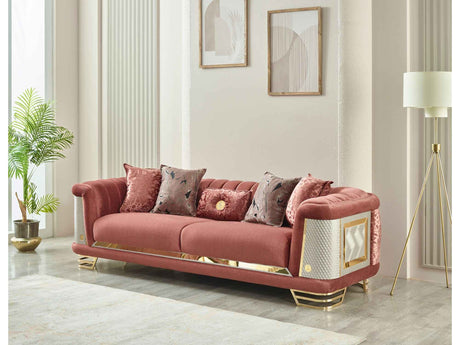 Romans Brick 3-pieces (Sofa & Loveseat & Chair) Living Room Set by Furnia at Eve Furniture