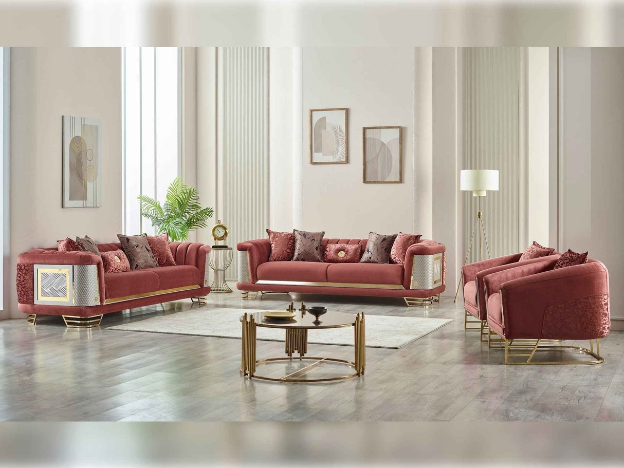 Romans Brick Stationary Sofa by Furnia at Eve Furniture