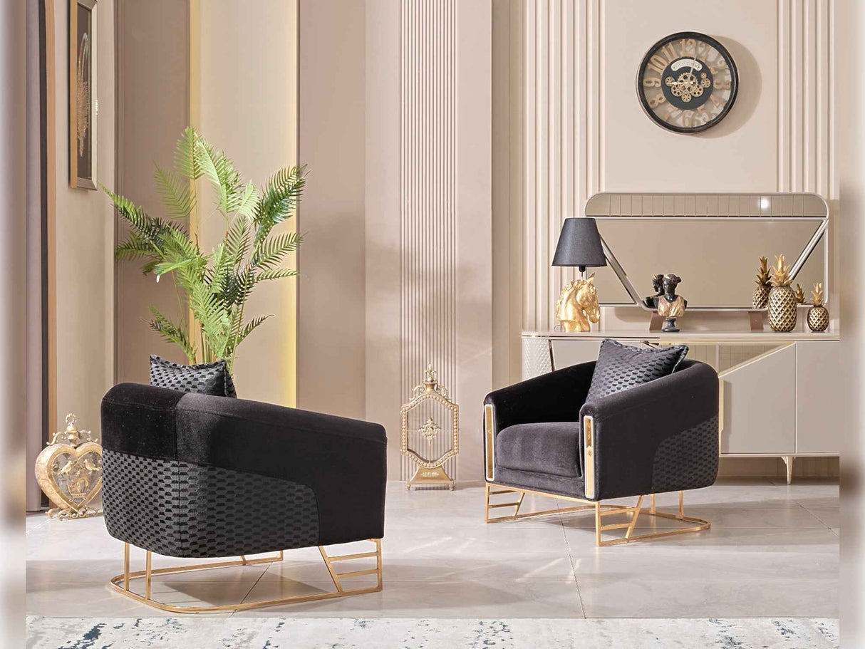 Romans Chair Black by Furnia at Eve Furniture