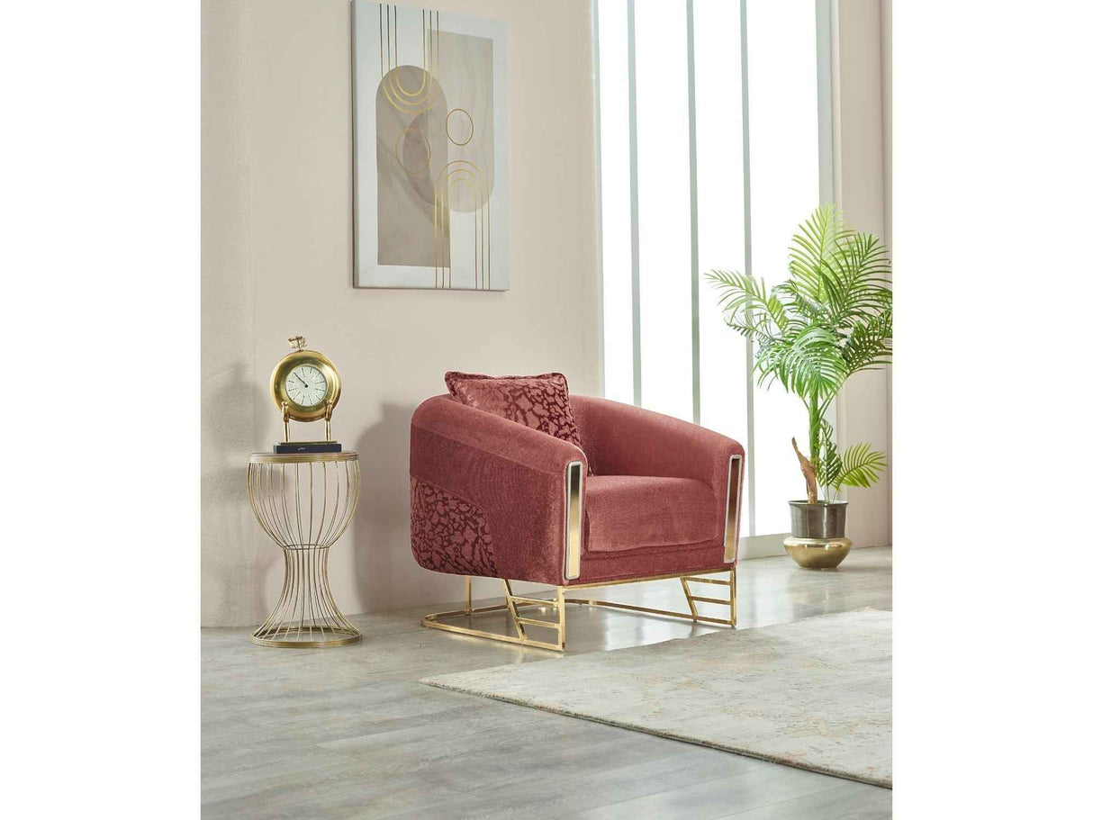 Romans Chair Brick by Furnia at Eve Furniture