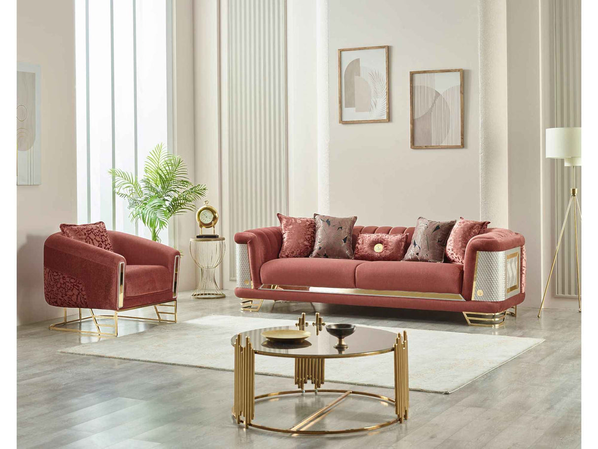 Romans Chair Brick by Furnia at Eve Furniture