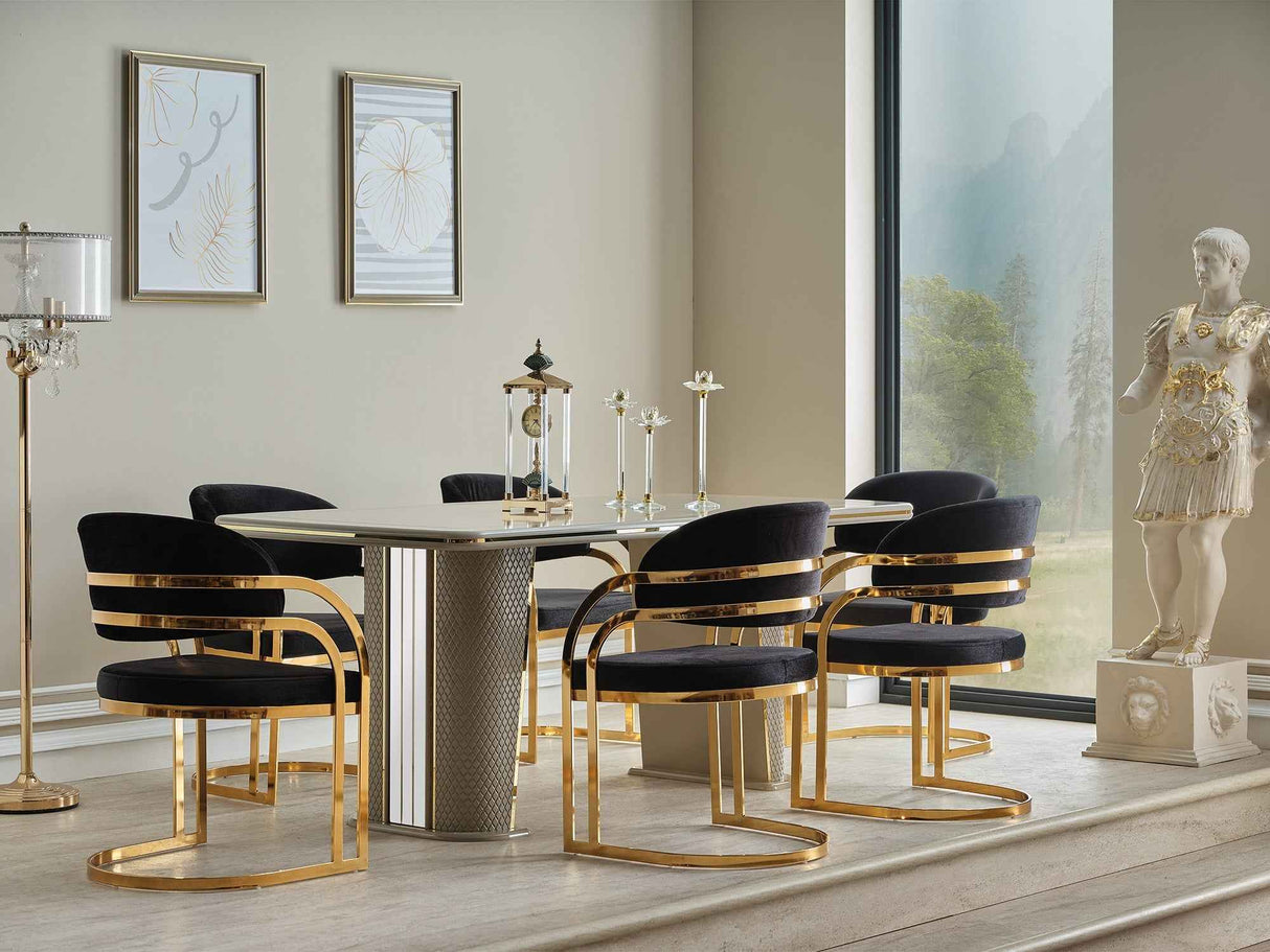Romans Dining Chair Black, Set of 2 by Furnia at Eve Furniture