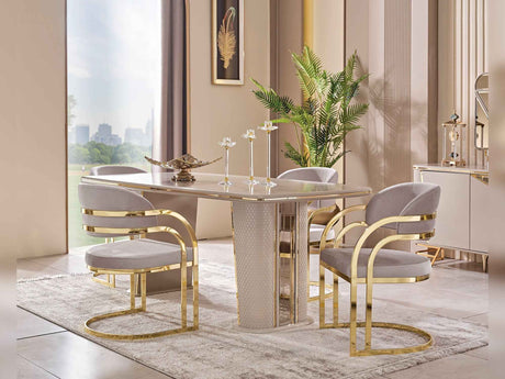 Romans Dining Chair Cream, Set of 2 by Furnia at Eve Furniture