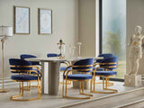 Romans Dining Chair Navy Blue, Set of 2 by Furnia at Eve Furniture