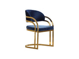 Romans Dining Chair Navy Blue, Set of 2 by Furnia at Eve Furniture