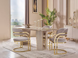 Romans Diningroom (Consol With Mirror & Dining Table & 6 Dining Chair)