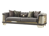 Romans Grey Stationary Sofa by Furnia at Eve Furniture
