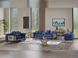 Romans Navy Blue 3-pieces (Sofa & Loveseat & Chair) Living Room Set by Furnia at Eve Furniture