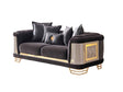 Romans Stationary Loveseat Black by Furnia at Eve Furniture