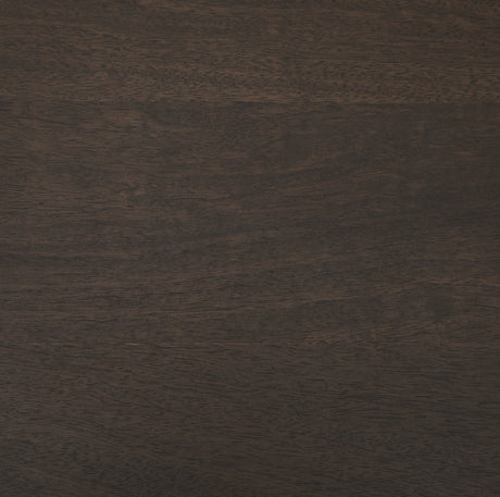 Romi Dark Brown Wood w/ Bottom Shelf Oval Coffee Table by Mercana at Eve Furniture