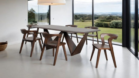 Romont Rich Walnut 7-Piece Dining Room Set by Furniture of America at Eve Furniture