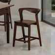 Romont Rich Walnut Counter Height Chair by Furniture of America at Eve Furniture