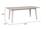 Roms Whitewashed Dining Table by Zuomod at Eve Furniture