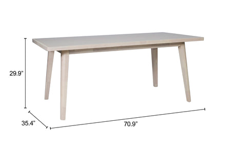 Roms Whitewashed Dining Table by Zuomod at Eve Furniture
