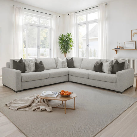 Romsey Light Gray Sectional by Furniture of America at Eve Furniture