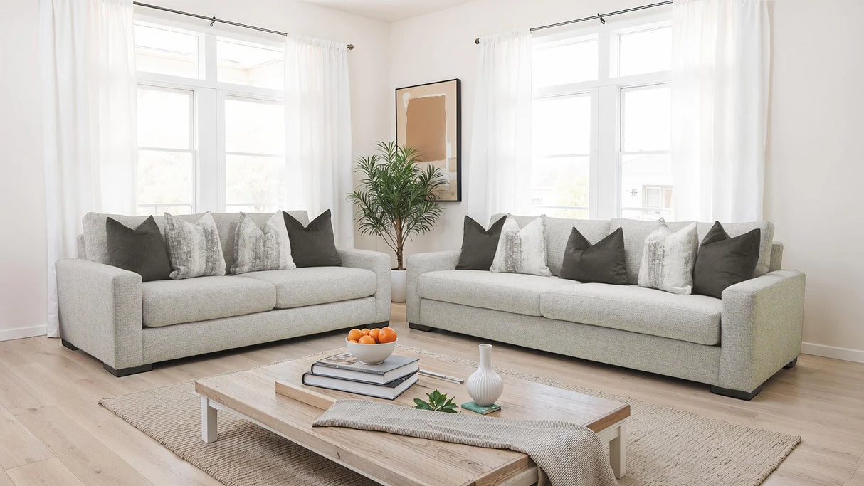 Romsey Light Gray Sofa by Furniture of America at Eve Furniture