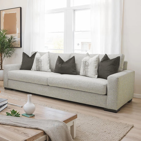 Romsey Light Gray Sofa by Furniture of America at Eve Furniture