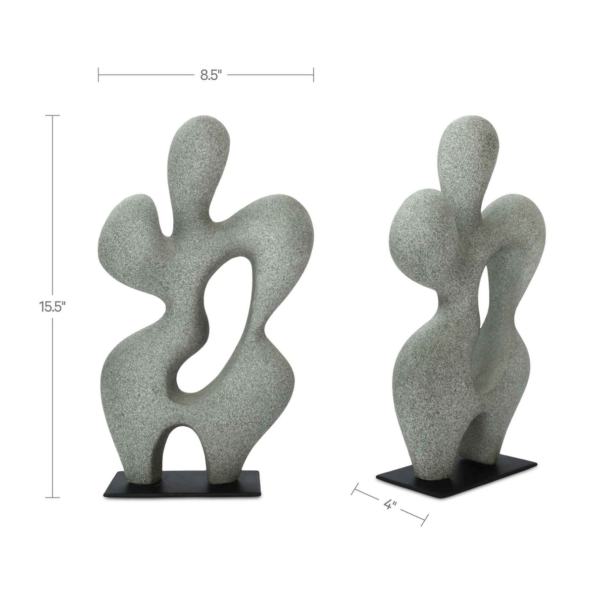 Romy Charcoal Sculpture by Moe's Home at Eve Furniture
