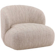 Romy Swivel Chair, Beige by Dovetail at Eve Furniture