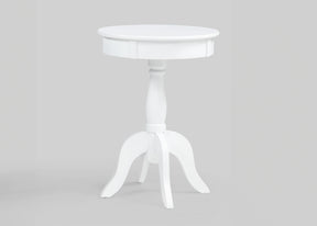 Romy White Chairside End Table by Crown Mark at Eve Furniture