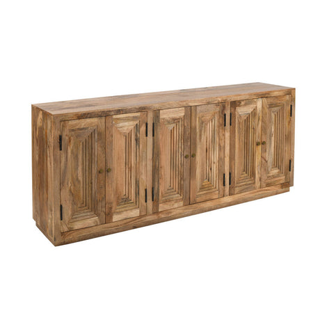 Ronan Brown Six-Door Sideboard by Crestview at Eve Furniture