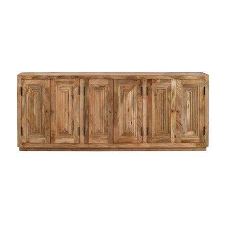 Ronan Brown Six-Door Sideboard by Crestview at Eve Furniture