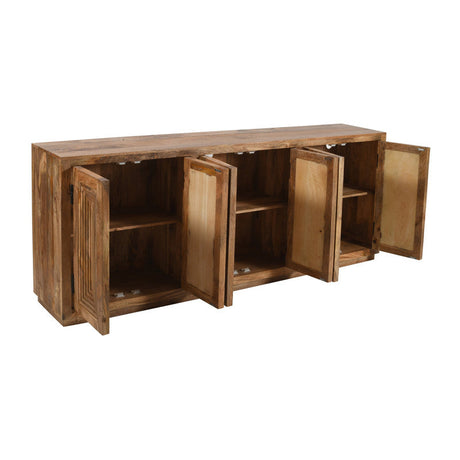 Ronan Brown Six-Door Sideboard by Crestview at Eve Furniture